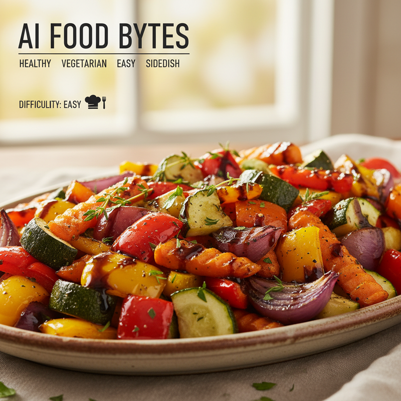 Roasted Vegetable Medley with Balsamic Drizzle hero image