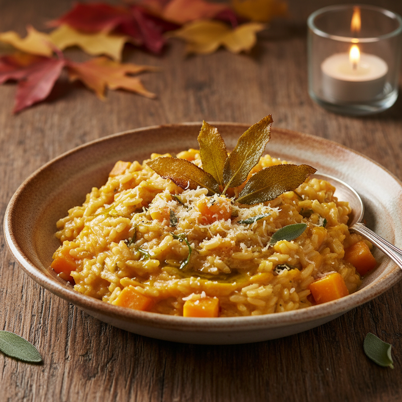Savory Butternut Squash and Sage Risotto hero image