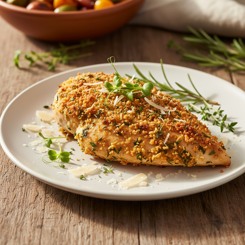 Savory Herb and Parmesan Crusted Chicken Breast preview