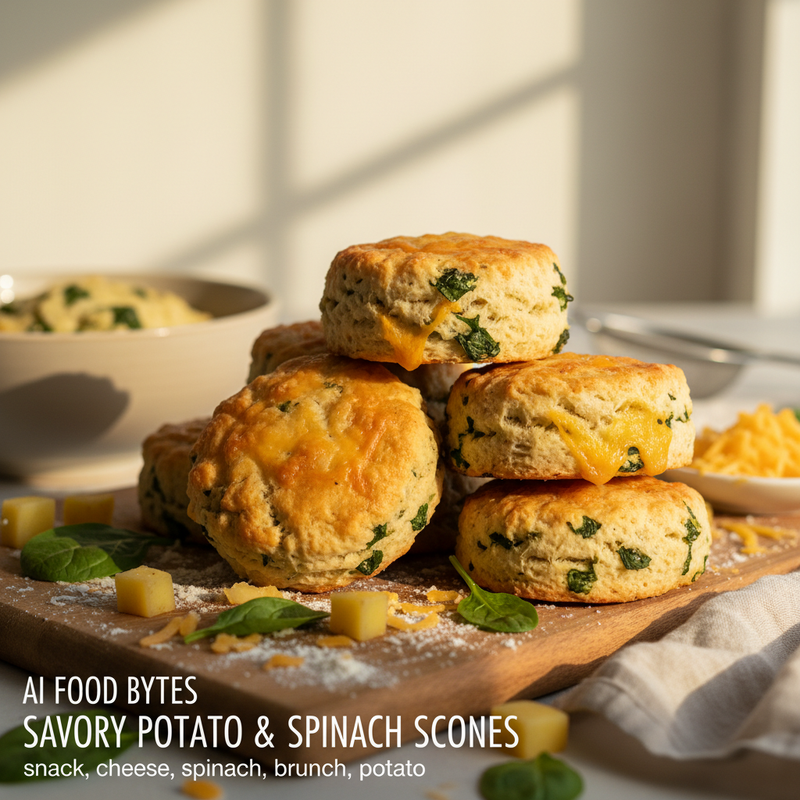 Savory Potato and Spinach Scones with Cheese hero image