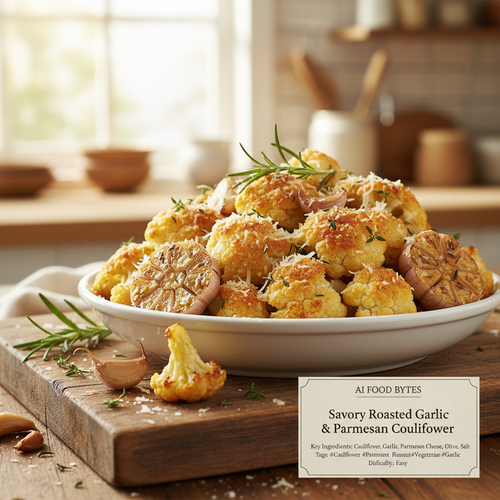Savory Roasted Garlic and Parmesan Cauliflower preview