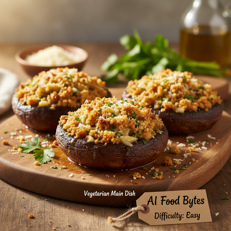 Savory Stuffed Portobello Mushrooms hero image
