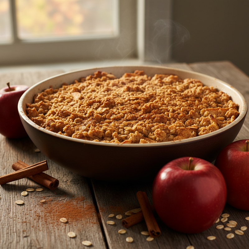 Spiced Apple Crisp with Oat Topping hero image