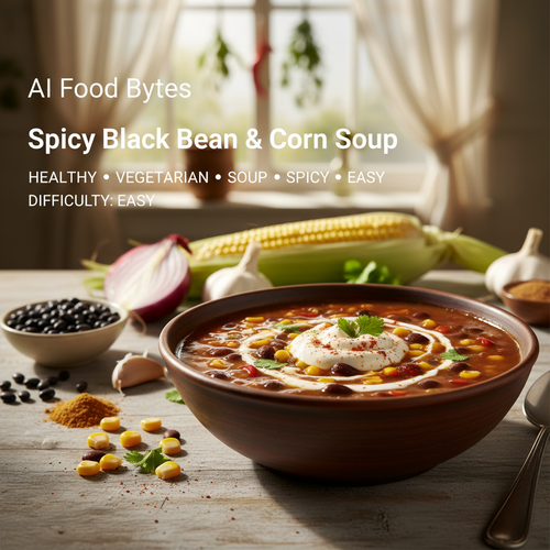Spicy Black Bean and Corn Soup preview