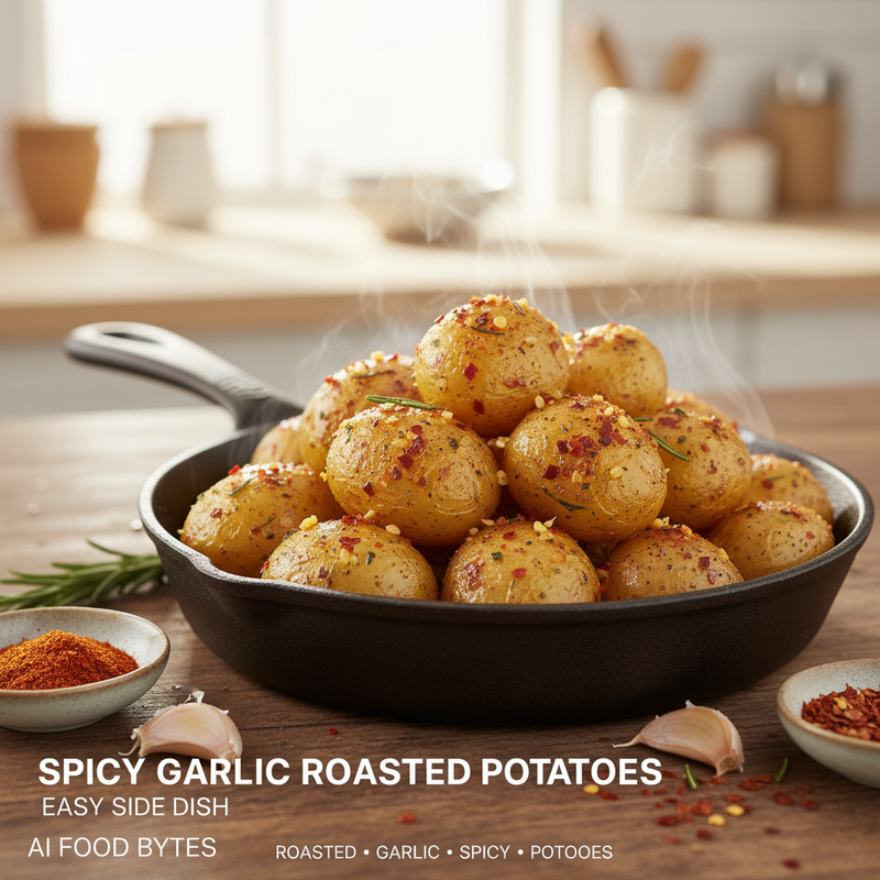 Spicy Garlic Roasted Potatoes with Paprika hero image