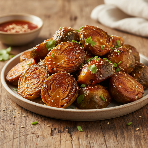 Spicy Honey Sriracha Brussels Sprouts preview