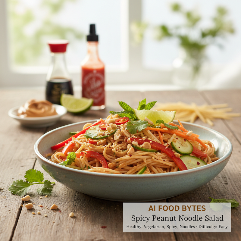 Spicy Peanut Noodle Salad hero image