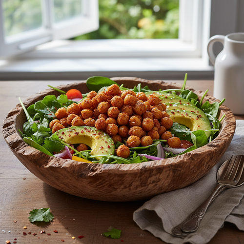 Spicy Roasted Chickpea and Avocado Salad preview
