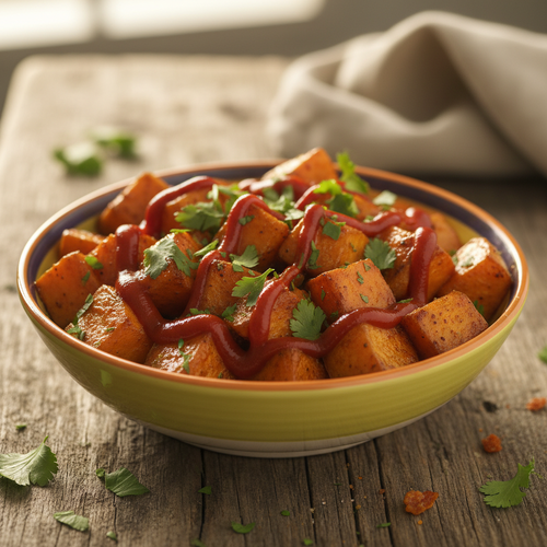 Spicy Sriracha Roasted Sweet Potatoes preview