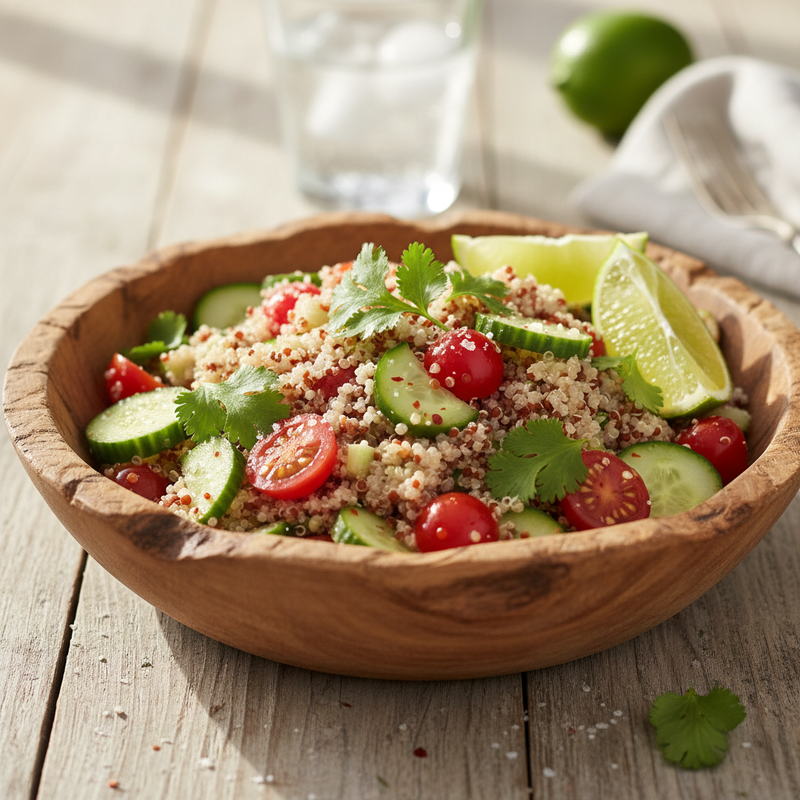 Zesty Cilantro Lime Quinoa Salad hero image
