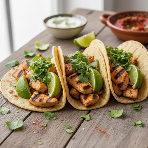 Zesty Lime and Cilantro Grilled Chicken Tacos preview