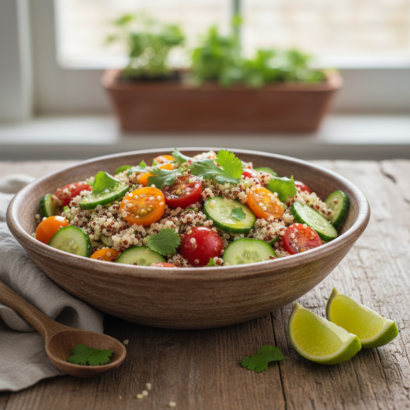 Zesty Lime Cilantro Quinoa Salad hero image