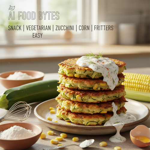 Zucchini and Corn Fritter Stack preview